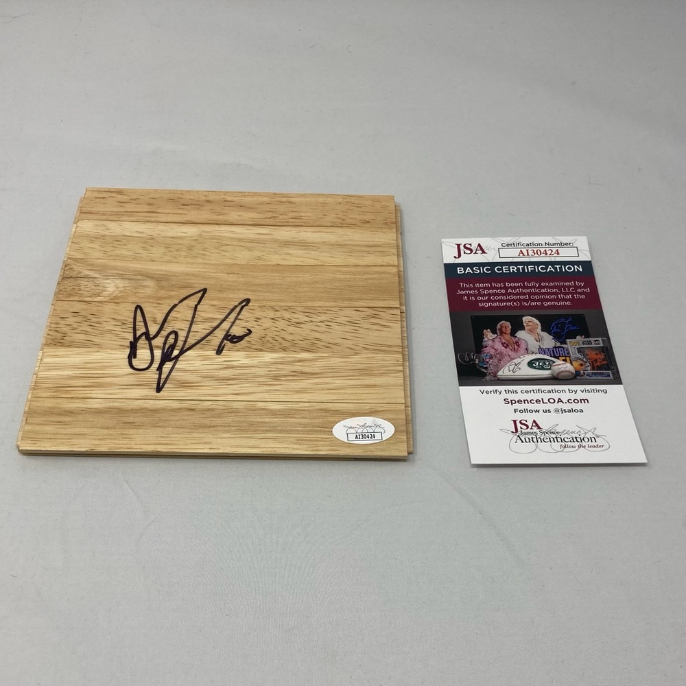 Harrison Barnes signed 6x6 Floor Sacramento Kings UNC Tar Heels JSA COA